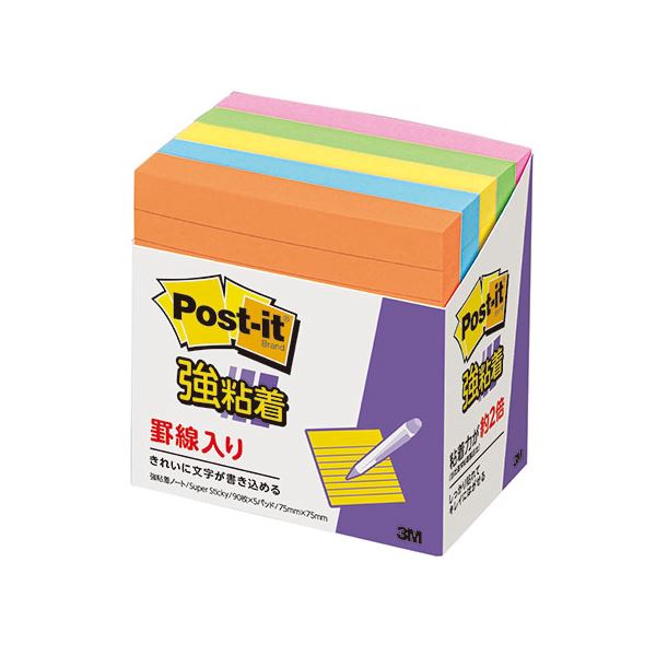 【まとめ買い ５個セット】 3M Post-it ポストイット 強粘着ラインノート 混色5色 3M-630-5SSANX5 【お徳用 まとめ買い お買い得 業務用 割引 セット販売】 日用品雑貨・文房具・手芸 文房具・事務用品 文具 オフィス用品 文房具 事務用品 付箋紙・ポストイット｜開店20周年 世田谷家具インテリア