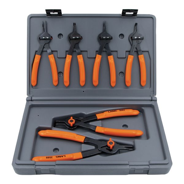 LANGTOOLS ラングツール スナップリングプライヤーセット 軸穴兼用 6本入 穴リング 10~44mm 3597 工具 ツール DIY 作業工具|開店20周年 世田谷家具インテリア