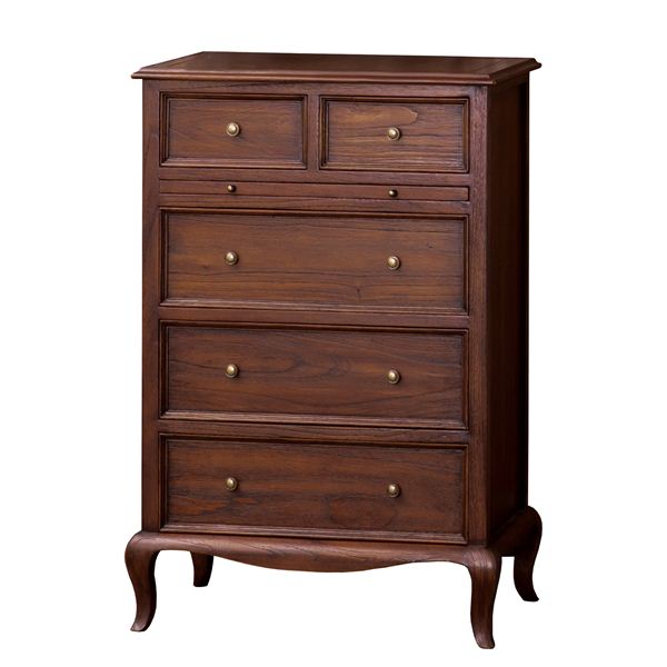 猫足チェスト / リビングチェスト 【4段】 幅61cm 木製 引き出し付き 『ウェール』 アンティーク調家具 【完成品】 インテリア 家具 収納家具 チェスト 収納タンス