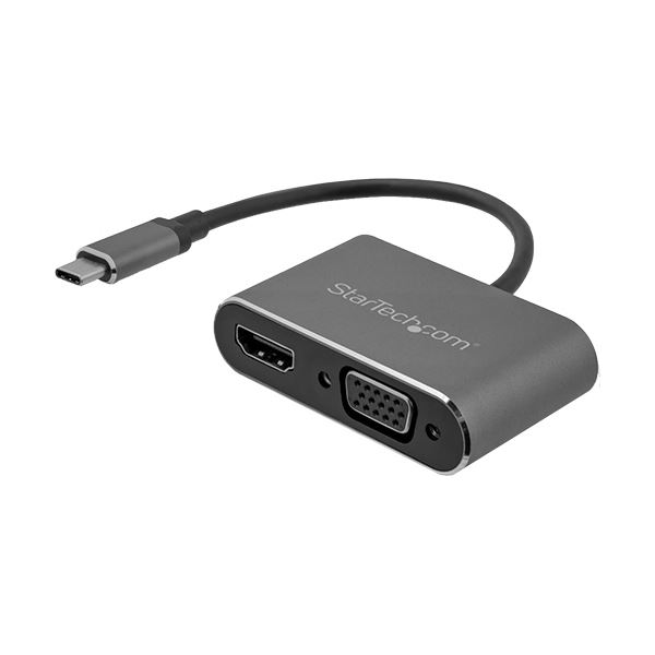 StarTech.com 2in1 USB TypeC-VGA / HDMI変換ディスプレイアダプタ 4K / 30HzUSB-Cマルチアダプター CDP2HDVGA 1台