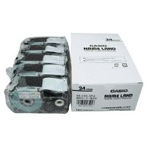 CASIO カシオ計算機 (CASIO) テープ XR-24X-5P-E 透明に黒文字 24mm 5個 文具 オフィス用品 テープ 接着用具 5,873円
