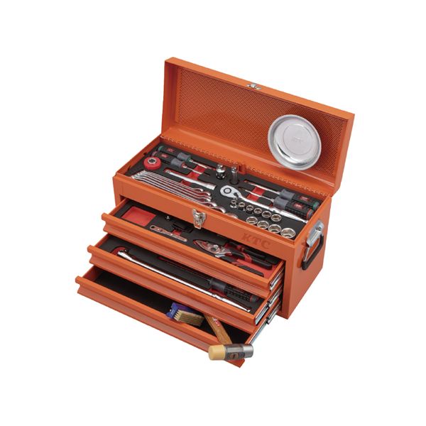楽天市場】KTC 工具セット チェストタイプ 60点（レッド） SK4601XR