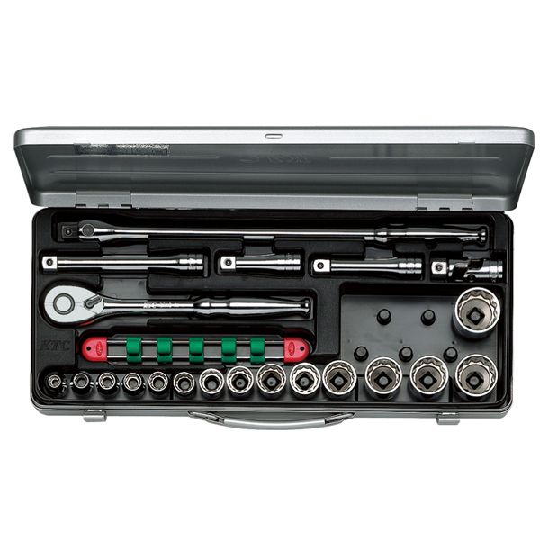 KTC 京都機械工具 12.7SQ ソケットレンチ セット 21点 (mm) TB415X ソケット レンチ 工具 ツール DIY 作業工具|開店20周年 世田谷家具インテリア