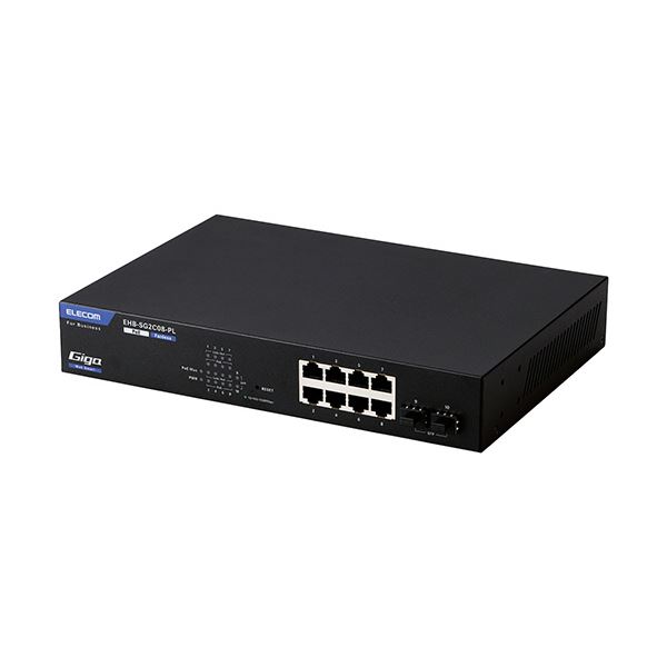 エレコムレイヤー2 Giga相応う PoE Webかっこ良い取り替えっこ RJ-45×8界面 SFP×2界面 愛読者受け答えEHB-SG2C08-PL 1台