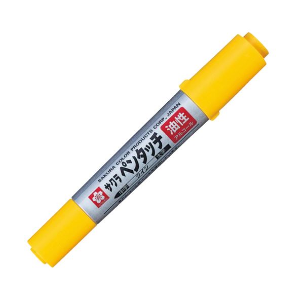 サクラクレパス油性マーカー ペンタッチツイン きいろ PK-T#3 1セット（10本） 【×3セット】 【 セット販売 まとめ買い 割引 オフィス 文房具 文具 業務用 オフィス用品 】 文具 オフィス用品 ペン ボールペン
