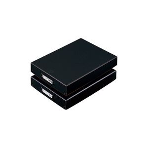 (オフィス 業務用 3セット) LIHITLAB デスクトレー(収納ボックス / 書類整理) B4 フタ付き A-332KB ブラック(黒) 【 セット販売 まとめ買い 割引 オフィス 文房具 文具 業務用 オフィス用品 】