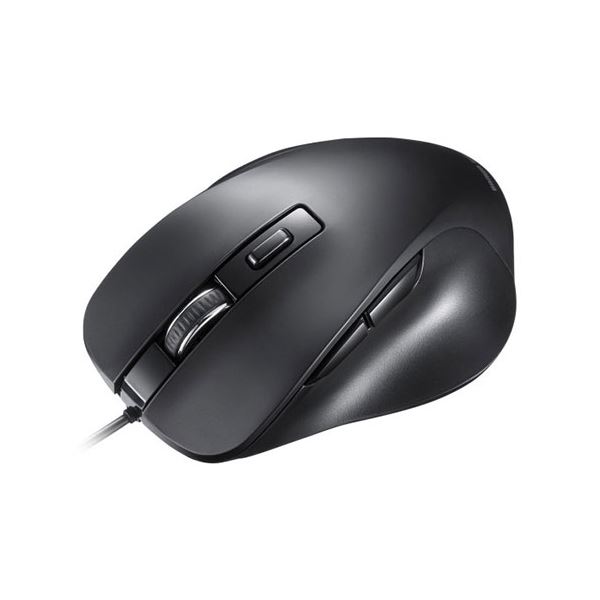 【3個セット】 サンワサプライ 有線ブルーLEDマウス（5ボタン） ブラック MA-YB518BKX3 【 セット販売 まとめ買い 割引 】 パソコン マウス マウスパッド