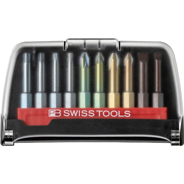 PB SWISS TOOLS ピービースイスツールズ 10本組 段付きビットセット ケース入 E6.702BC 工事 DIY 工具 ドライバー ドライバー