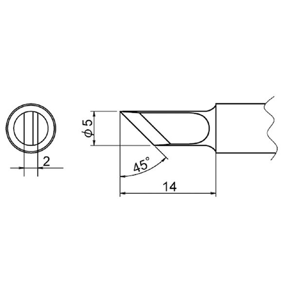 白光 T20-K FX-838用こて先 K型 工具 作業工具 ツール DIY はんだこて はんだごて 半田ごて 半田鏝 はんだ付け 工事 DIY 工具 作業 建築
