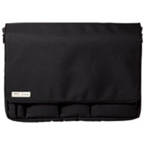 LIHIT LAB. キャリングポーチ A4 A-7577-24 ブラック【×2セット】 【 セット販売 まとめ買い 割引 オフィス 文房具 文具 業務用 オフィス用品 】