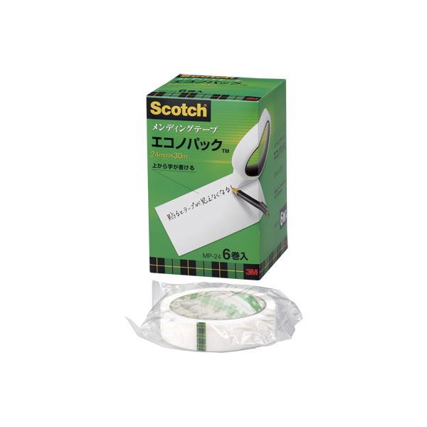 住友スリーエム スコッチ(R)メンディングテープ エコノパック(TM)製品 (大巻)巻芯径76mm MP-24 6巻入 【×2セット】 【 セット販売 まとめ買い 割引 オフィス 文房具 文具 業務用 オフィス用品 】 文具 オフィス用品 テープ 接着用具
