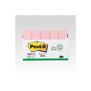 住友スリーエム ポストイット(R) 再生紙 5個入り 横15×縦50mm 700RP-PN ピンク 5個入 【×10セット】 【 セット販売 まとめ買い 割引 オフィス 文房具 文具 業務用 オフィス用品 】 文具 オフィス用品 付箋紙 ポストイット 4,242円