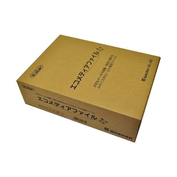 桜井 エコメディアファイル スリムA4 6穴 白 EMFA4WS 1パック（5冊） 【×4セット】 【 セット販売 まとめ買い 割引 】
