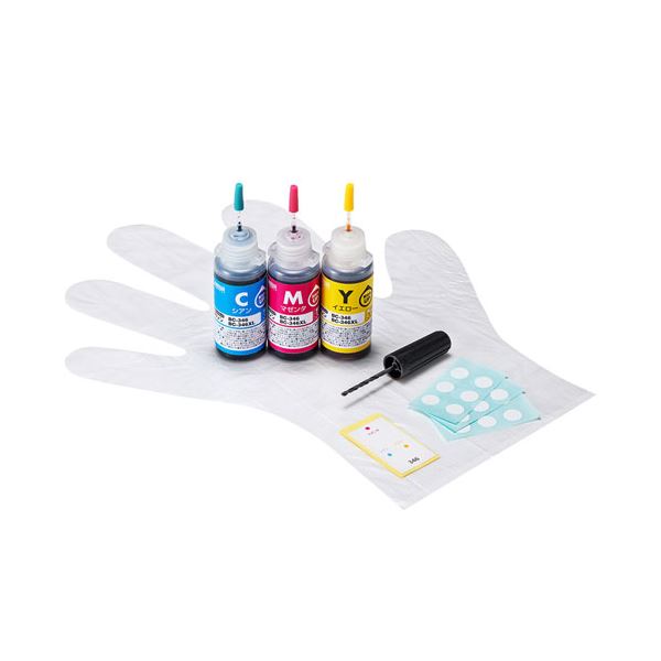 サンワサプライ 詰替えインクBC-346用 INK-C346S30S 【×2セット】 【 セット販売 まとめ買い 割引 】 PC プリンター インク インクカートリッジ トナー インク カートリッジ 詰め替え用インク 4,885円