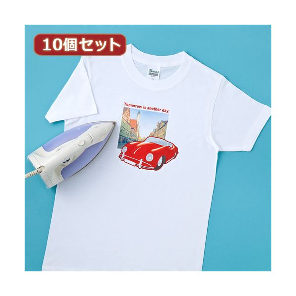 10個セットサンワサプライ インクジェット用アイロンプリント紙（白布用） JP-TPR7X10 文具 オフィス用品