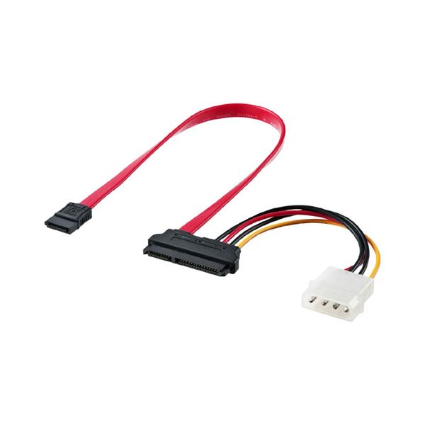 サンワサプライ 電源コネクタ一体型SATAケーブル(0.3m) TK-PWSATA7-03【×3セット】 【 セット販売 まとめ買い 割引 】 パソコン ケーブル ケーブルカバー