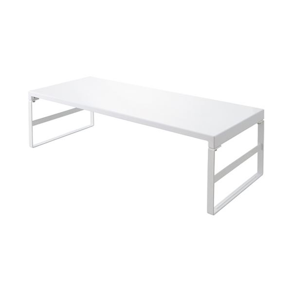 LIHITLAB 机上台590mmハイ A-7333-0 白 文具 オフィス用品