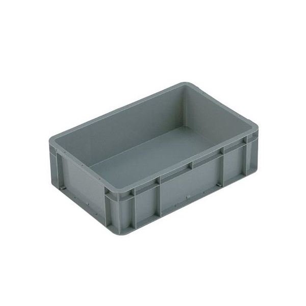 【８個セット お徳用 まとめ買い お買い得 お徳用セット】 TP規格コンテナボックス 【TP-341.5B 穴無し】 グレー 相互モジュール嵌合可 【お徳用 まとめ買い 割引 セット販売】（ 文房具・事務用品 オフィス用品 日用消耗品 文房具）｜開店20周年 世田谷家具インテリア
