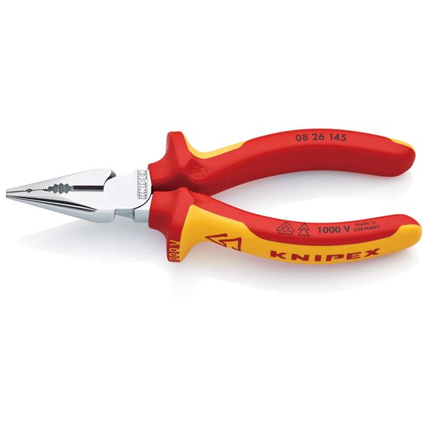 KNIPEX クニペックス 0826-145 ニードルノーズ ペンチ SB 工具 ツール DIY 作業工具 道具 工事 DIY 工具 ペンチ ペンチ