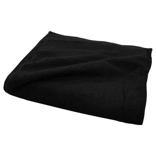 フェイスタオル / 洗顔タオル 【約36cm×110cm 12枚組 界切付総パイル 400匁】 綿100％ 黒タオル 〔美容院 整骨院〕 バス用品 タオル バスタオル