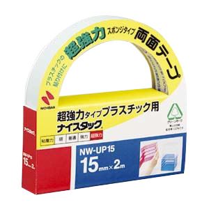 ニチバン ナイスタック(R) 超強力プラスチック用 NW-UP15 1巻入 【×5セット】 【 セット販売 まとめ買い 割引 オフィス 文房具 文具 業務用 オフィス用品 】 文具 オフィス用品 テープ 接着用具