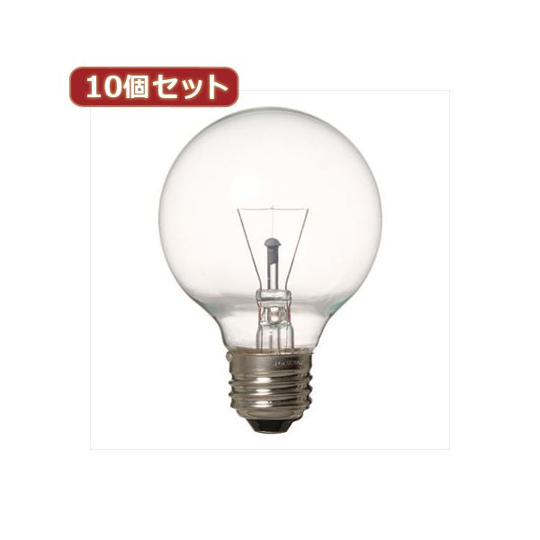 YAZAWA 10個セット 長寿命G70ボール電球 GC100110V57W70LX10家電 電球 一般電球