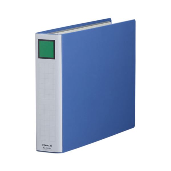 キングファイル スーパードッチ (脱・着)イージー B4ヨコ 500枚収容 背幅66mm 青 2495EA 1冊 【×10セット】 【お徳用 まとめ買い お買い得 業務用 割引 】 文房具・事務用品 オフィス用品 ファイル・バインダー クリアケース・クリアファイル|開店20周年 世田谷家具インテリア