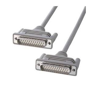 サンワサプライ RS-232Cケーブル(25pin / クロス ・ 同期通信 ・ 1.5m) KRS-117K【×2セット】 【 セット販売 まとめ買い 割引 】 パソコン ケーブル ケーブルカバー