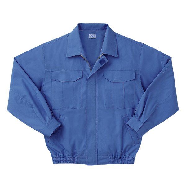 KU90550 空調服 作業着 R 綿薄手 長袖ブルゾン 服のみ ライトブルー Lサイズ 工事 DIY 工具 作業着