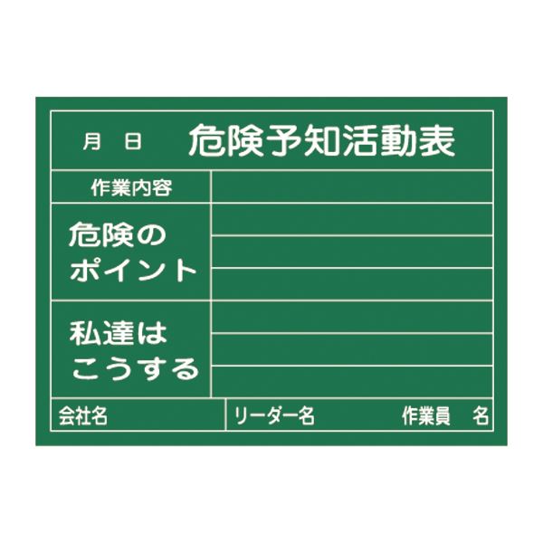 危険予知活動黒板＜木製＞ 危険予知活動表 作業内容 危険のポイント 私達はこうする KKY-2C 文具 オフィス用品 黒板 ブラックボード