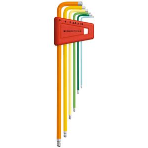 PB SWISS TOOLS 212LH-5RB ボール付 ロング 六角レンチ セット パックナシ 工具 ツール DIY 作業工具 道具 レンチ 工事 DIY 工具 レンチ 六角レンチ