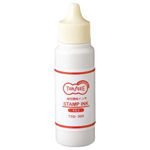 TANOSEE タノシー（大塚商会) スタンプ台専用補充インキ 30ml 赤 1個 【×10セット】 【 セット販売 まとめ買い 割引 オフィス 文房具 文具 業務用 オフィス用品 】 文具 オフィス用品 印鑑 スタンプ 朱肉