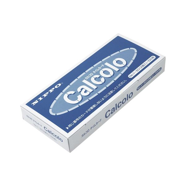 NIPPO タイムカード カルコロカード 1箱入 【×3セット】 【 セット販売 まとめ買い 割引 オフィス 文房具 文具 業務用 オフィス用品 】 文具 オフィス用品 ノート 紙製品 タイムカード タイムレコーダー