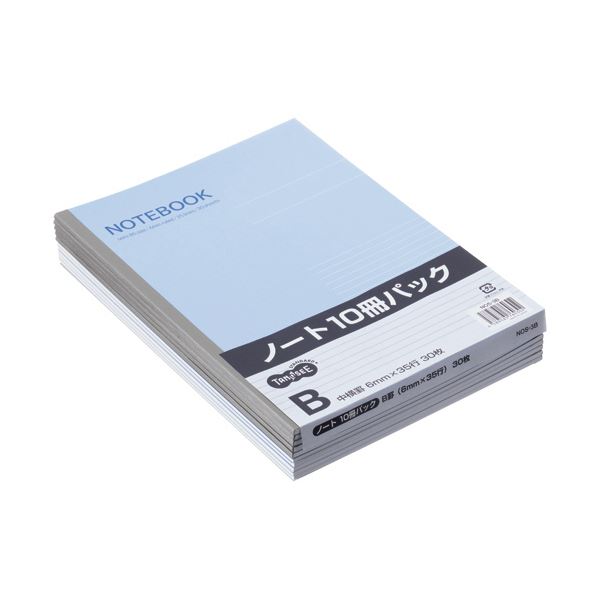 TANOSEE ノートパソ 虚蝉B5 B罫6粍 30枚 青み 1仕掛ける （180冊：10冊×18容器に並べる） 日設備雑貨・文房具・手芸 文房具・事務設備 文具 執務室設備 文房具 事務設備 万覚え帳・紙生産品 万覚え帳・調査報告紙
