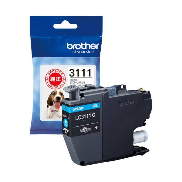brother ブラザー インクカートリッジ シアンLC3111C 1個 【×10セット】 【 セット販売 まとめ買い 割引 】 PC プリンター インク インクカートリッジ トナー インク カートリッジ ブラザー(BROTHER)用