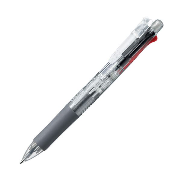 ゼブラ 多機能ペン クリップ-オン マルチ （軸色 透明） B4SA1-C 1本 【×30セット】 【 セット販売 まとめ買い 割引 オフィス 文房具 文具 業務用 オフィス用品 】 文具 オフィス用品 ペン ボールペン