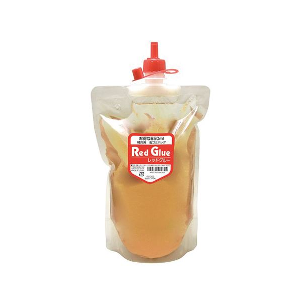 不易糊工業 レッドグルー 補充用 省ゴミパック 650ml 【×10セット】 【 セット販売 まとめ買い 割引 オフィス 文房具 文具 業務用 オフィス用品 】 文具 オフィス用品 テープ 接着用具