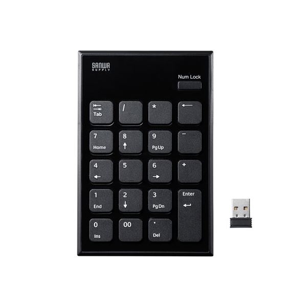 サンワサプライ ワイヤレスUSBテンキー NT-WL21BKパソコン キーボード テンキー