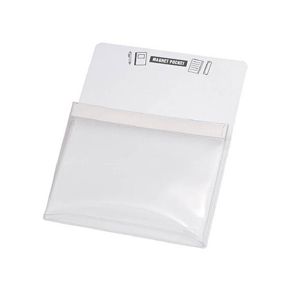 TRUSCO マグネットポケットB5用白 MGP-B5-W 1枚 【×10セット】 【 セット販売 まとめ買い 割引 オフィス 文房具 文具 業務用 オフィス用品 】 文具 オフィス用品 マグネット 磁石