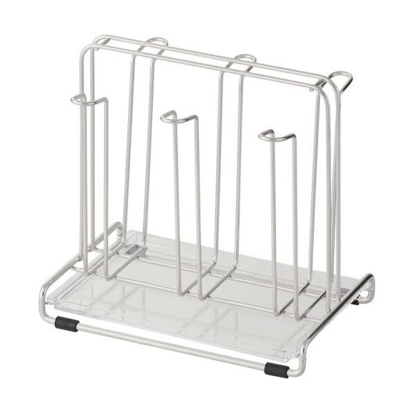グラススタンド コップスタンド 幅18.9cm 24個セット トレー付 ステンレス 丈夫 耐久性 ポゼ 水きりラック キッチン 【 セット販売 まとめ買い 割引 】 キッチン 食器 キッチン用品 飲食店 料理