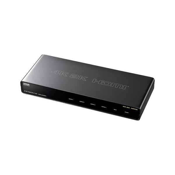 サンワサプライ4K2K相応うHDMI振り分ける器 4振り分ける VGA-UHDSP4 1個マイコン  振り分ける器 うつり変わり器 PCアクセサリー-パソコン・周辺機器-HDMI切替器・分配器
