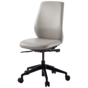 CMC 事務イス NC-200V ライトグレー レザー張り インテリア・収納 家具 インテリア・家具 オフィス家具 事務用チェア 事務用チェア ( イス・チェア インテリア・家具 オフィス家具 事務用チェア チェア 椅子 )｜開店20周年 世田谷家具インテリア