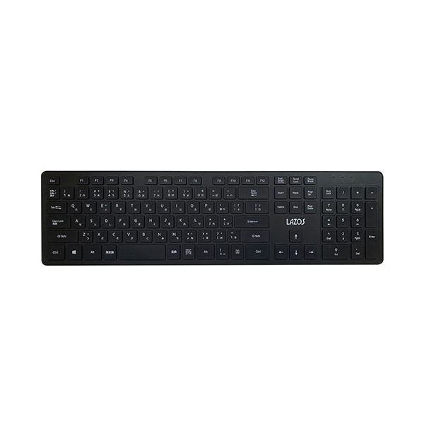 【6個セット】  リーダーメディアテクノ 2.4GHワイヤレスキーボード 108キー L-WKB2.4X6 【 セット販売 まとめ買い 割引 】 パソコン  キーボード テンキー