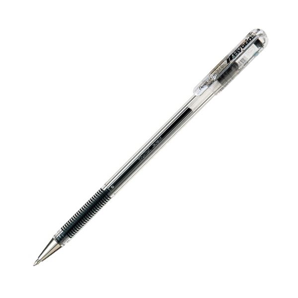 ぺんてる ゲルインクボールペン ハイブリッド 0.5mm 黒 オフィス 業務用 パック EK105-GA 1箱(10本) 【×10セット】 【 セット販売 まとめ買い 割引 オフィス 文房具 文具 業務用 オフィス用品 】 文具 オフィス用品 ペン ボールペン
