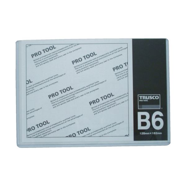TRUSCO 厚口歌留多容れもの B6THCCH-B6 1枚 【×50仕かける】  【 仕かける売りわたす まとめ買い 銀行割引 事務室 文房具 文具 お勤め用 事務室機材 】  文具 事務室機材 名札 歌留多容れもの 文房具・事務用品-ファイル・バインダー
