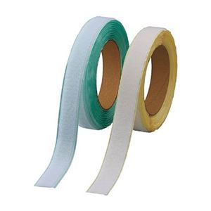 TRUSCO マジックテープ 弱粘着タイプ 25mm×5m 白 TPD-255MTS-W 1セット 文具 オフィス用品 テープ 接着用具