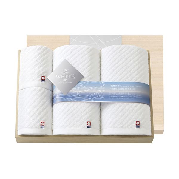 今治タオル 今治 ザ ホワイト 日本製 バスタオル2P&フェイスタオル2P(木箱入) L9026574 バス用品 タオル バスタオル