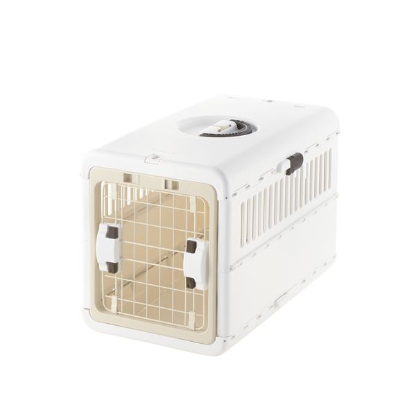 キャンピングキャリー折りたたみ M アイボリー【ペット用品】 【 ペットフード ・ ペット用品 ペット・ペットグッズ 猫用品 キャリーバック カート 首輪・ハーネス しつけ 猫 キャットフード おもちゃ 】|開店20周年 世田谷家具インテリア