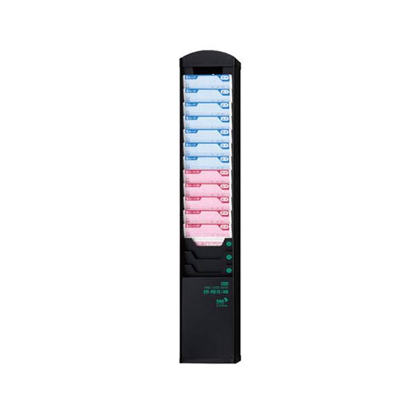 MAX マックス タイムカードラック 抗菌タイプ 15人用 ブラック ER-RB15 / AB ER90706 文具 オフィス用品