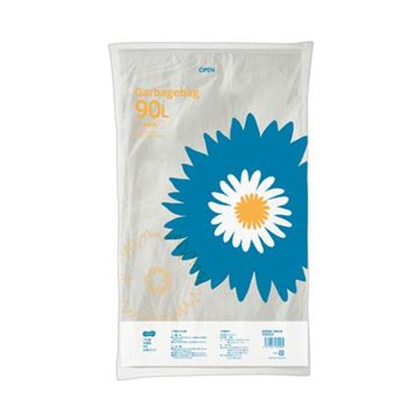 TANOSEE タノシー（大塚商会)  ゴミ袋 半透明 90L 1パック（20枚）【×20セット】  【 セット販売 まとめ買い 割引 オフィス 文房具 文具 業務用 オフィス用品 】  文具 オフィス用品 袋 ビニール袋